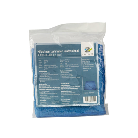 Mikrofasertuch Innen Professional 40x40cm 280 GSM (blue)